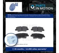 Brake Pads Set fits KIA CARENS Mk4 2.0 Rear 2013 on G4NC Blue Print 58302A4B60
