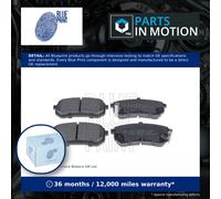 NIPPARTS REAR Brake Pads Set fits HYUNDAI i10 08 to 13 & KIA PICANTO JAPAN SPEC