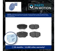 Blueprint ADJ134217 Brake Pad Set Rear 95mm Length Fits Land Rover Discovery