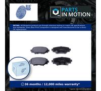 Blue Print Brake Pad Set ADM542109 – Rear for Mazda 3 2.2D 2013–2019 B4Y02648ZA/B4Y02648ZB