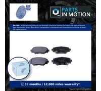 Blue Print Brake Pad Set ADM542109 – Rear for Mazda 3 2.2D 2013–2019 B4Y02648ZA/B4Y02648ZB