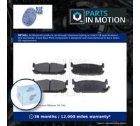 Brake Pads Set fits MAZDA MX5 Mk2 1.6 Rear 98 to 05 Blue Print NCY32643Z Quality