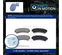 Brake Pads Set fits NISSAN SUNNY 1.8 Rear 89 to 91 CA18DE Blue Print D406M15A85