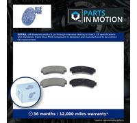 Brake Pads Set fits NISSAN SUNNY 1.8 Rear 89 to 91 CA18DE Blue Print D406M15A85