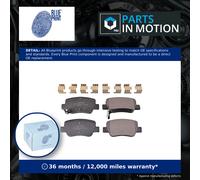 Brake pads Rear Axle ADT342183 BLUE PRINT for TOYOTA AVENSIS Saloon