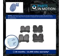 Brake Pads Set fits LEXUS LS460 4.6 Rear 2006 on Blue Print 044660W010 Quality
