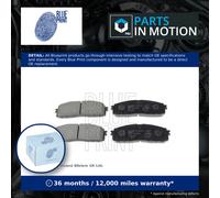 Brake Pads Set fits TOYOTA SUPRA MA70 3.0 Rear 86 to 93 Blue Print 0446614010