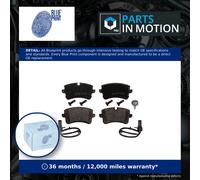Brake Pads Set Rear ADV184278 Blue Print 4G0698451 4G0698451A 4G0698451B Quality