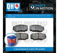 Quinton Hazell Brake Pad Set - 4 OEM Quality Direct Fit Replacement Brake Pads for Single Axle - Rear - BP1343
