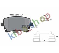 BRAKE PADS SET REAR FITS AUDI A6 C6 BENTLEY CONTINENTAL CONTINENTAL FLYING