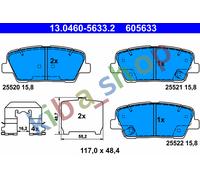 BRAKE PADS SET REAR FITS HYUNDAI GENESIS GRAND SANTA FÉ SANTA FÉ II SANTA FÉ