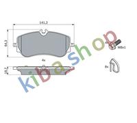 BRAKE PADS SET REAR FITS VW AMAROK CRAFTER GRAND CALIFORNIA CAMPER 20-ELECTRIC