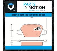 Brake pads GDB1396 TRW for ALFA ROMEO LANCIA FIAT