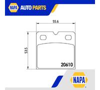 Brake Pads Set Rear P02001 Brembo 420698451A 420698451D 4S0698451C 4S0698451H