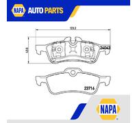 Brake Pads Set Rear P06032 Brembo 34216770252 34211503077 34212166621 24043 New