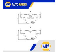 Brake Pads Set Rear P06039 Brembo 34121288895 34121288896 34212288895 23551 New