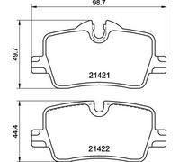 Brake Pads Set Rear P06113 Brembo 34206888825 34208844393 Top Quality Guaranteed