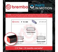Brake Pads Set Rear P10004 Brembo 20801538 1605123 4817791 4819239 95459513 New