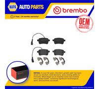Brake Pads Set Rear P23133 Brembo 0000077365357 71770092 77365357 25157 25156