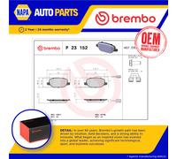 Brake Pads Set Rear P23152 Brembo 71770096 77365542 24788 23760 Quality New
