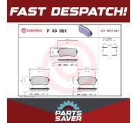 Brake Pads Set Rear P30051 Brembo 583021HA00 583021HA10 583021YA30 583022LA00