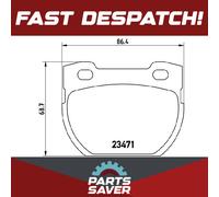 Brake Pads Set Rear P44006 Brembo SFP000130 SFP000250 23471 Quality Guaranteed