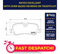 Brake Pads Set Rear P44019 Brembo LR012993 LR015519 LR032060 LR032377 LR055455