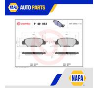 Brake Pads Set Rear P49053 Brembo KAY02648Z KAY02648ZA KBY62648Z 22333 22332 New
