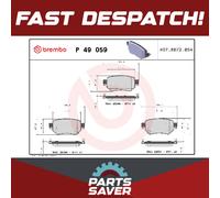 Brake Pads Set Rear P49059 Brembo GDYL2643Z GMY02643Z GMY02643ZA GMY02643ZB New