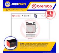 Brake Pads Set Rear P50017 Brembo 05143633AA 05143633AB 5143633AA 5143633AB New