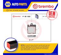 Brake Pads Set Rear P50033 Brembo 0024205220 0034202820 00342028200090 21899 New