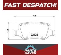 Brake Pads Set Rear P50058 Brembo 1684200420 4144200120 A1684200420 A4144200120