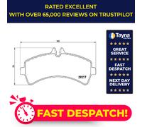 Brake Pads Set Rear P50060 Brembo 2E0698451A 2E0698451B 0044208120 0054207420
