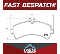 Brake Pads Set Rear P50060 Brembo 2E0698451A 2E0698451B 0044208120 0054207420