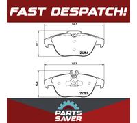 Brake Pads Set Rear P50104 Brembo 0054204920 0054205120 0074206120 0074206220