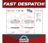 Brake Pads Set Rear P50132 Brembo 0004204004 0004208305 0004209202 A0004204004