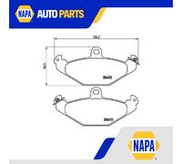 Brake Pads Set Rear P59026 Brembo 4720987 4897219AA 4801293 4801664 93181371 New