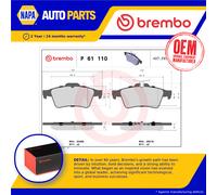 Brake Pads Set Rear P61110 Brembo 1619790380 1647875980 4254A8 425439 23482 New