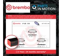 Brake Pads Set Rear P61111 Brembo 1609899680 1619790780 1620368680 1635677180