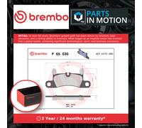 Brake Pads Set Rear P65030 Brembo 7P5698451 95835193950 95835293950 9588698451B