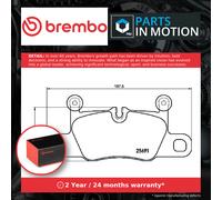 Brake Pads Set Rear P65031 Brembo 99135294900 99135294901 99135294902 25691 New