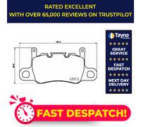 Brake Pads Set Rear P65037 Brembo 98135294880 98135294981 99135294880 25512 New