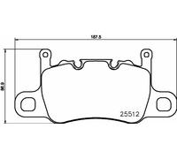 Brake Pads Set Rear P65037 Brembo 98135294880 98135294981 99135294880 25512 New