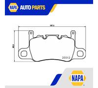 Brake Pads Set Rear P65037 Brembo 98135294880 98135294981 99135294880 25512 New
