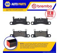 Brake Pads Set Rear P65042 Brembo 99135293902 99135293904 9Y0698451AD 25143 New