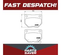Brake Pads Set Rear P78016 Brembo MDX2750AA 26696FA000 26696FA020 26696FE060 New