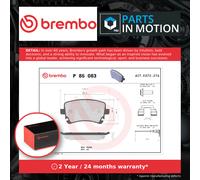 Brake Pads Set Rear P85083 Brembo 7E0698451 7E0698451A 7E0698451B 7H0698451 New