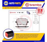 Brake Pads Set Rear P85109 Brembo 1K0698451L 3AA698451 3C0698451E 3C0698451F New