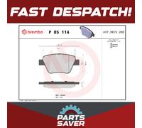 Brake Pads Set Rear P85114 Brembo 2K5698451 5K0698451 5K0698451A 5K0698451C New