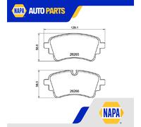 Brake Pads Set Rear P85185 Brembo 4N0698451D 4N0698451F 80A498451J 80A698451G